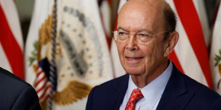 Wilbur Ross stands after being sworn in as Secretary of Commerce in Washington, DC, U.S. February 28, 2017. REUTERS/Joshua Roberts