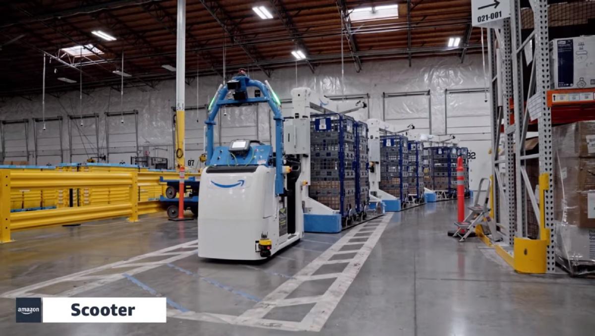 Ernie, Bert, Scooter y Kermit los nuevos robots autónomos de Amazon