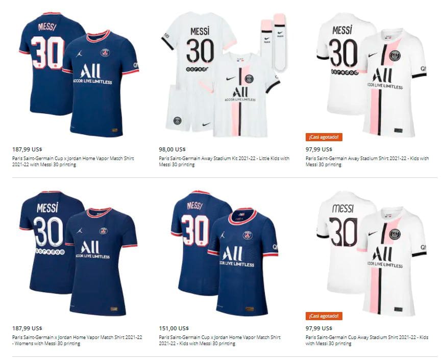 El PSG vendió un total de 832.000 camisetas con la inscripción del 30. 