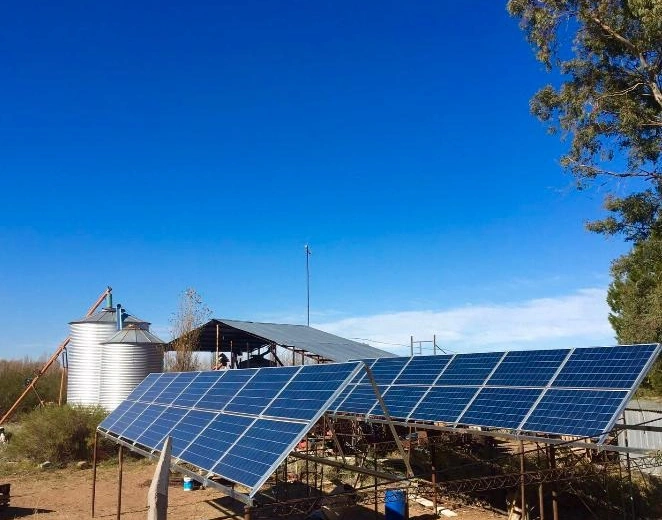 Una granja rural en Neuquén usa energía solar