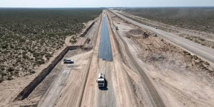Esta por terminarse una ruta estratégica para el transporte en Vaca Muerta