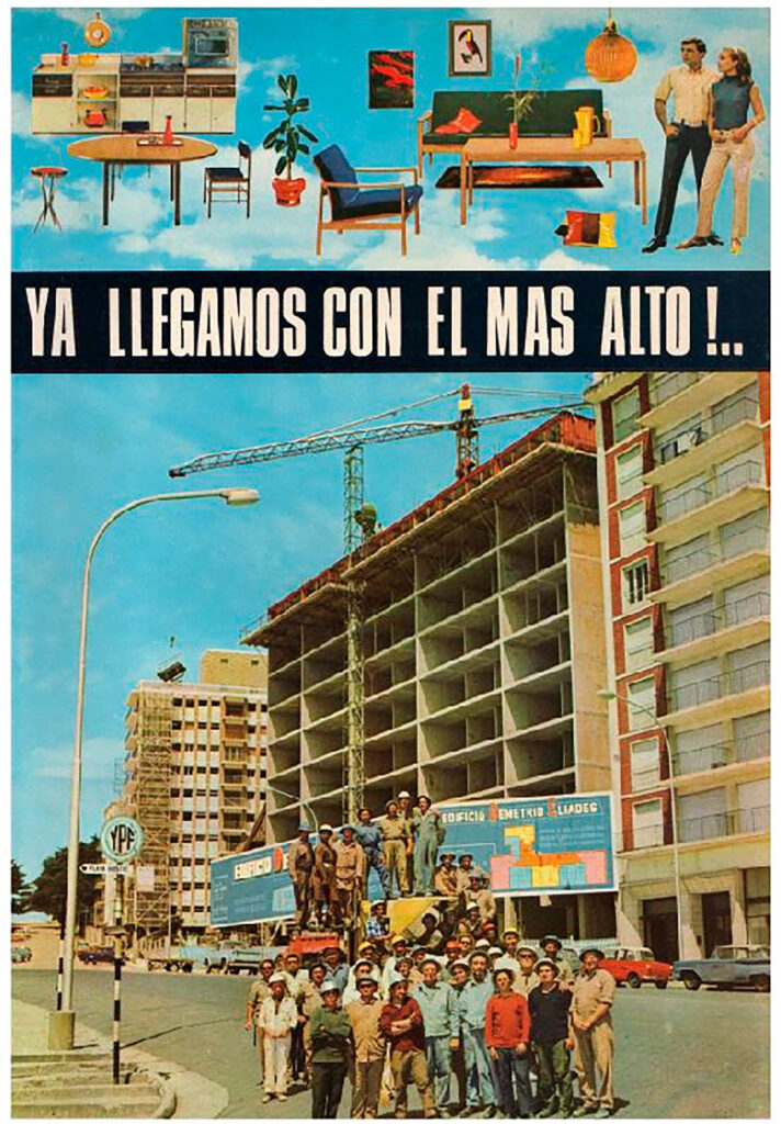 Publicidad de la constructora Delco SA, del dueño de Alfajores Havanna
