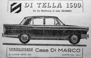 Di Tella 1500, el auto producido por la empresa SIAM