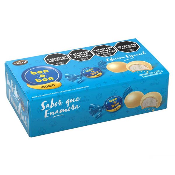 Caja del nuevo bon o bon coco