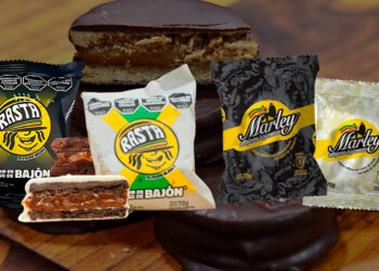 Marcas de alfajores Rasta y Marley