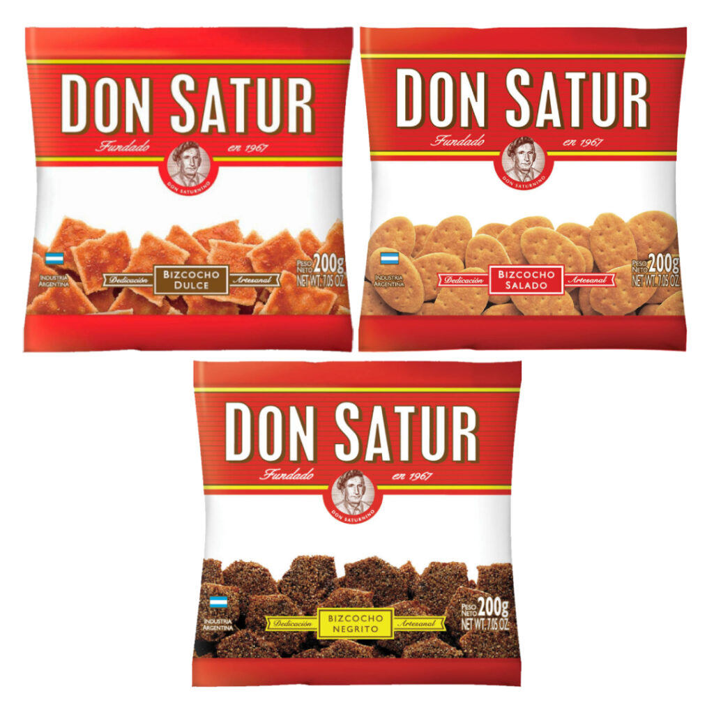 Bizcochos dulce, salado y negrito de Don Satur