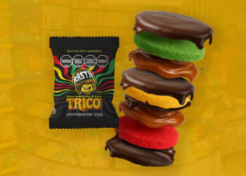 Nuevo alfajor Rasta de maizena y chocolate