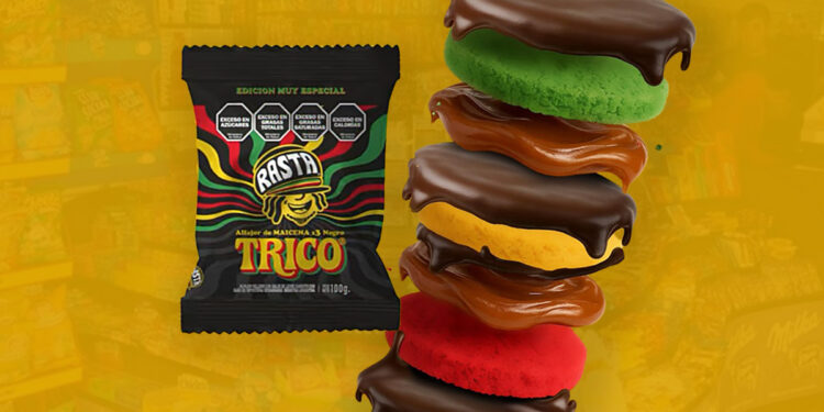 Nuevo alfajor Rasta de maizena y chocolate