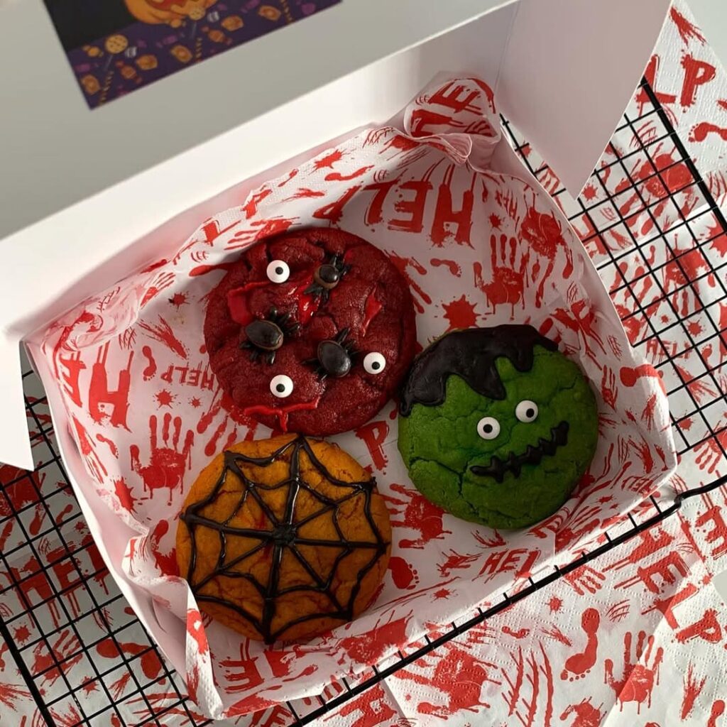 The Cookkies Bahía Blanca box especial para Halloween.