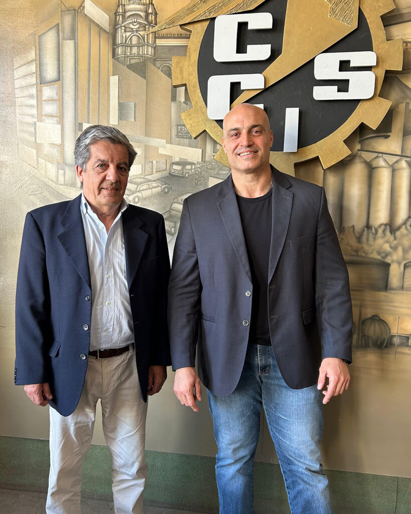 Guillermo Iaquinandi, director de Más Industrias, y Fernando Bueno, director ejecutivo de la CCIS