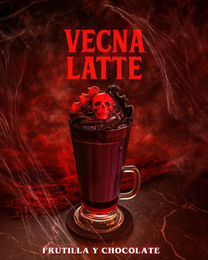 Latte especial para Halloween de Madison Bahía Blanca
