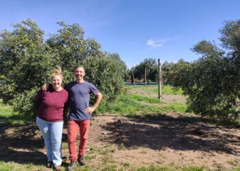 Marianella y Franco Tamburo, dueños de Finca Oliva Olivos