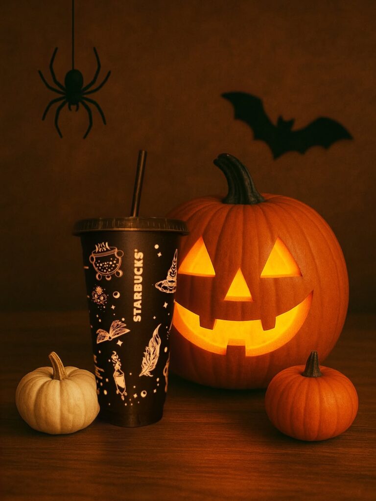 Vaso especial para Halloween de Starbucks, edición limitada que brilla en la oscuridad.