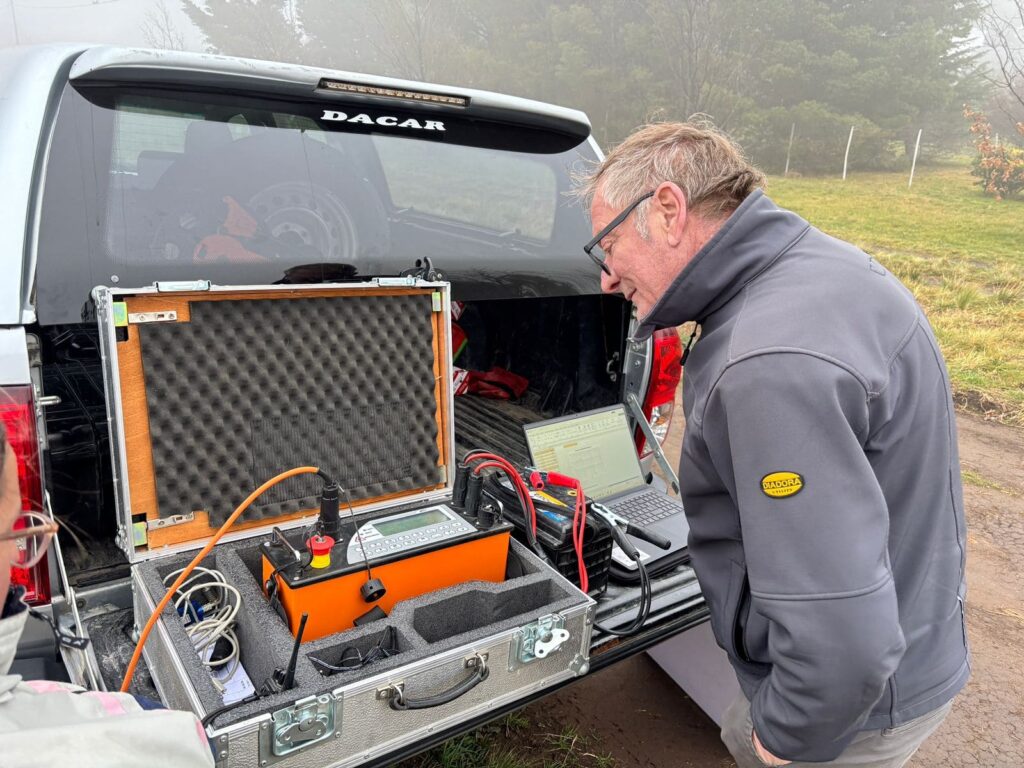 Sondeo Eléctrico Vertical para encontrar a qué profundidad hay agua dulce en San Andrés de las Sierras